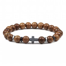 Stone Cross Beaded Bracelet